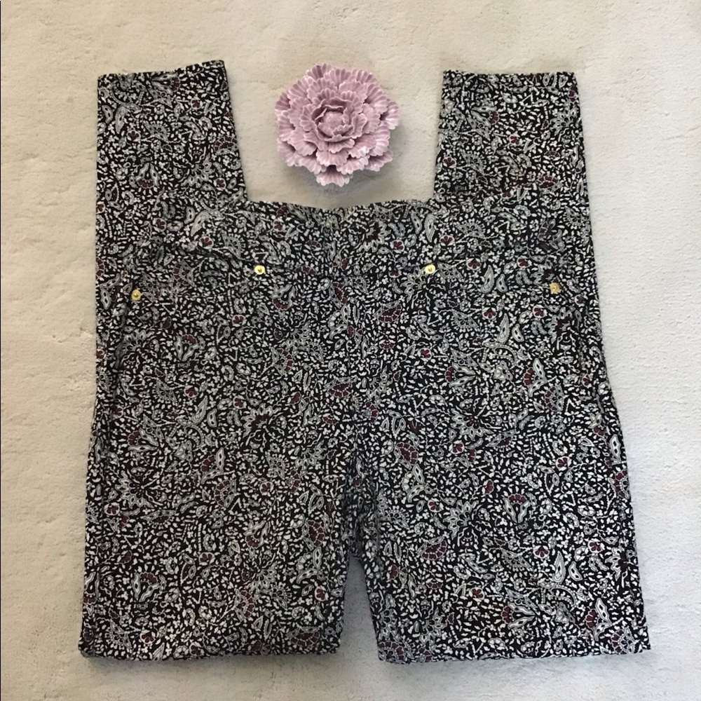 ⭐️ Michael Kors Floral Jeggings Sz M ⭐️